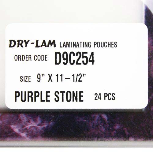 Pizzazz Pouch 9" x 11.5" Classic Frames Purple Stone-24 pk