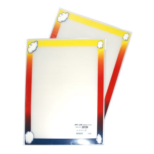 Pizzazz Pouch 9" x 11.5" Fun Frames Rainbow Pack-24 pk