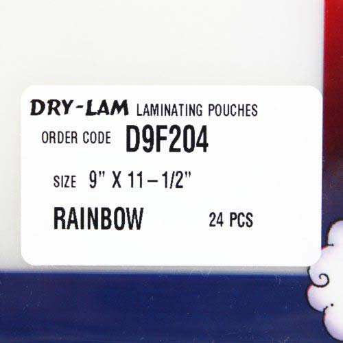 Pizzazz Pouch 9" x 11.5" Fun Frames Rainbow Pack-24 pk