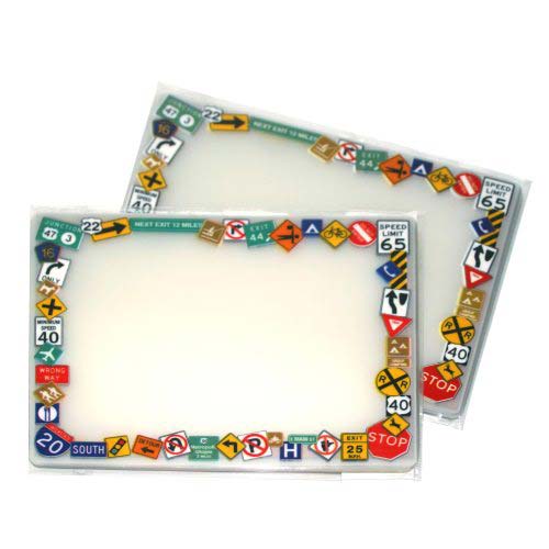 Pizzazz Pouch 9" x 11.5" Fun Frames Road Signs Pack-24 pk