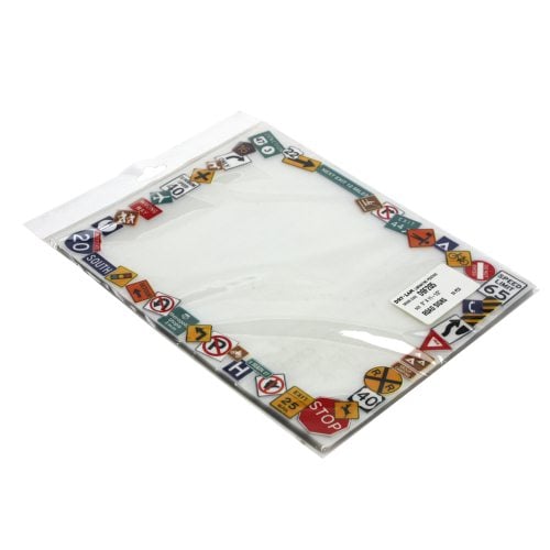 Pizzazz Pouch 9" x 11.5" Fun Frames Road Signs Pack-24 pk