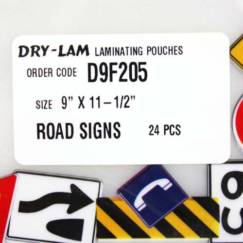 Pizzazz Pouch 9" x 11.5" Fun Frames Road Signs Pack-24 pk