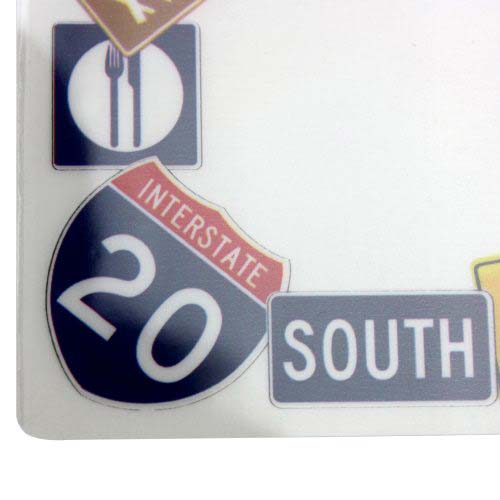 Pizzazz Pouch 9" x 11.5" Fun Frames Road Signs Pack-24 pk