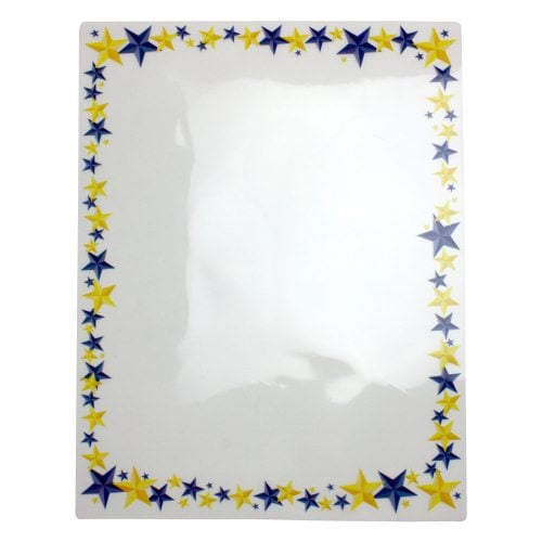 Pizzazz Pouch 9" x 11.5" Fun Frames Stars Pack-24 pk