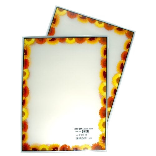 Pizzazz Pouch 9" x 11.5" Fun Frames Sun Flower Pack-24 pk