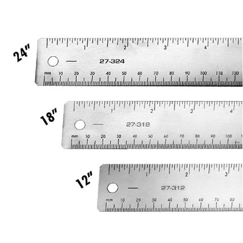 Magnetic Back Scale Xtreme HD Stainless Steel Rulers