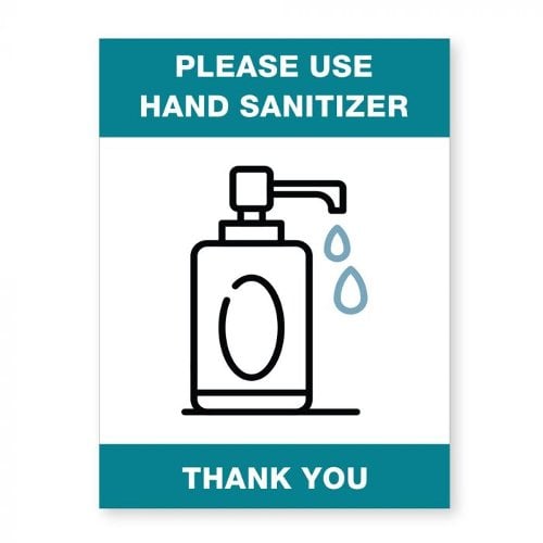 Please Use Hand Sanitizer - 8" x 6" Acrylic Sign