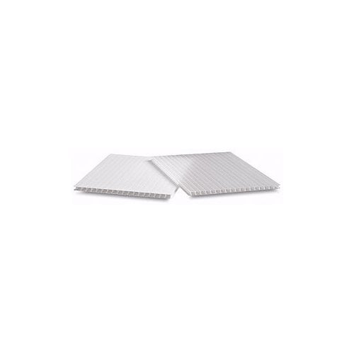 Polar Pressure Sensitive Corrugated Plastic Pouch Boards - 36.5" x 24" Gloss White 10pk