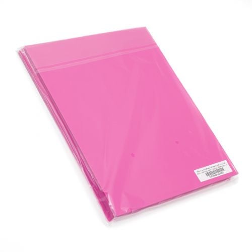 Poly Covers [12 mil, 8-3/4" x 11-1/4"  Solid Fuschia, Round Corner, Matte / Matte] - Clearance Sale