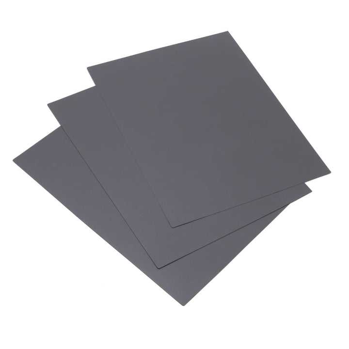 Poly Covers [12 mil, 8-3/4" x 11-1/4" , Medium Gray, Round Corner, Matte / Matte] - Clearance Sale