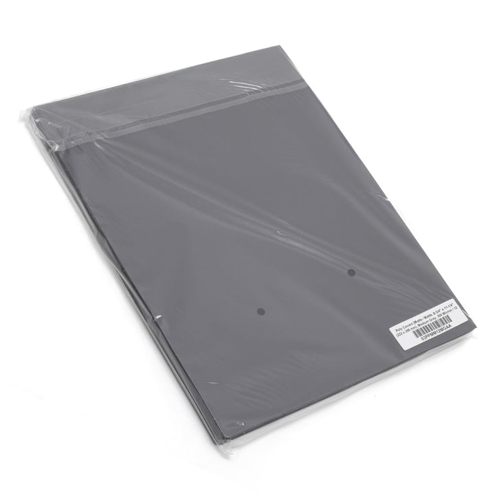 Poly Covers [12 mil, 8-3/4" x 11-1/4" , Medium Gray, Round Corner, Matte / Matte] - Clearance Sale