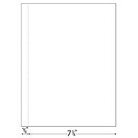 20lb Vertical 8.5" X 11" Perforated Paper 5/8" from left - 2500 sheets