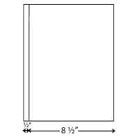 20lb Vertical 9" X 11" Perforated Paper 1/2" from left - 2500 sheets