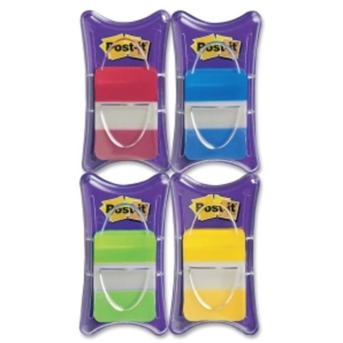 Post-it 1.50" x 1" Assorted Tab Write-on Durable Index Tabs - 100pk