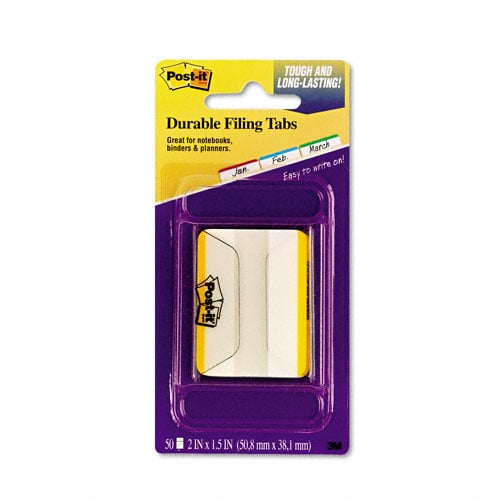 Post-It 2" x 1.5" Tab Yellow Durable Filing Tabs - 50pk