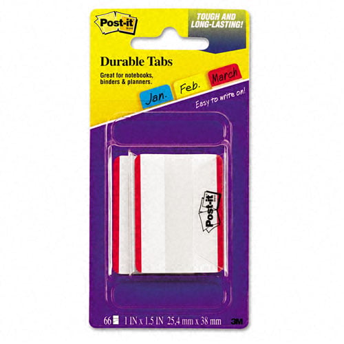 Post-It 2" x 1.5" Tab Durable Filing Tabs - 50pk