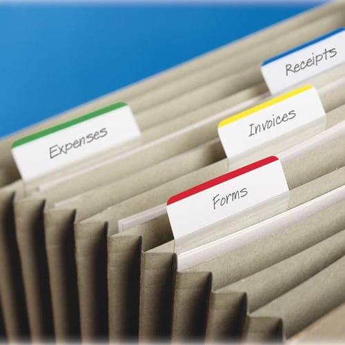 Post-it 2" x 1.50" White Hanging File Folder Durable Angled Tabs - 50pk
