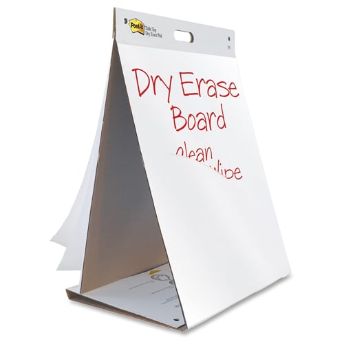 Post-it 20" x 23" White Self-Stick Dry-Erase Tabletop Easel Pad - 1 Pad