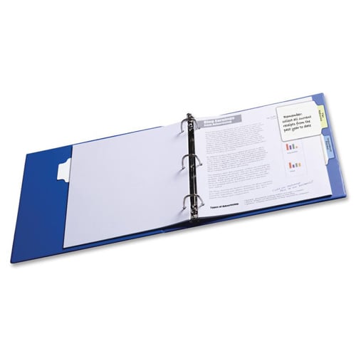 Post-it 3-3/8" x 2-3/4" Blue/Green Tab Removable Adhesive Note Filing Tabs - 1pk
