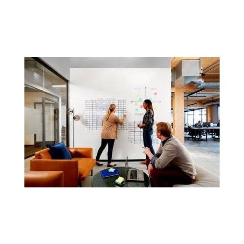 Post-it 50' x 4' Flex Write Surface for Dry-Erase and Permanent Marker (1 Roll) - FWS50X4