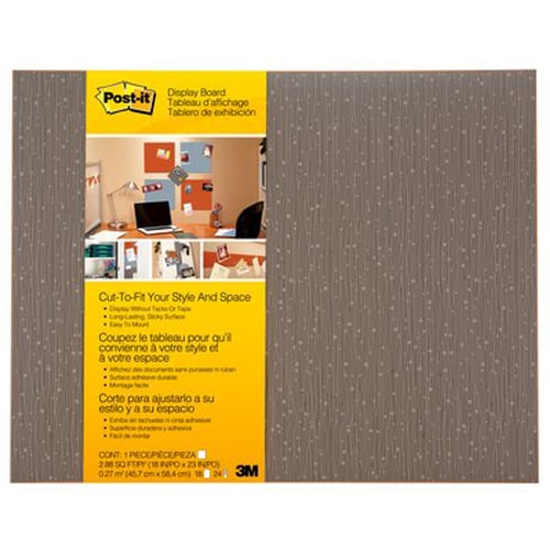 Post-it Cut-to-Fit 18" x 23" Mocha Sticky Surface Display Board - MMM558FMCH