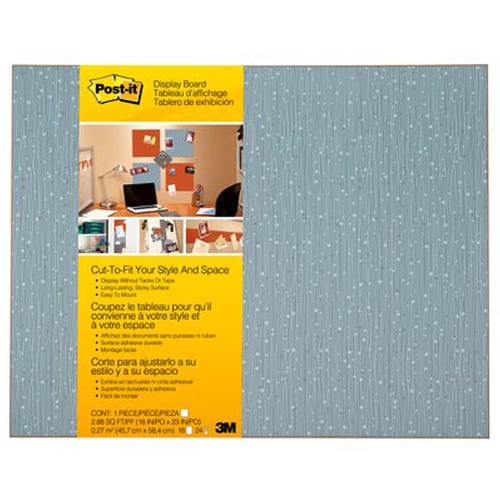 Post-it Cut-to-Fit 23" x 18" Ice Sticky Surface Display Board - MMM558FICE