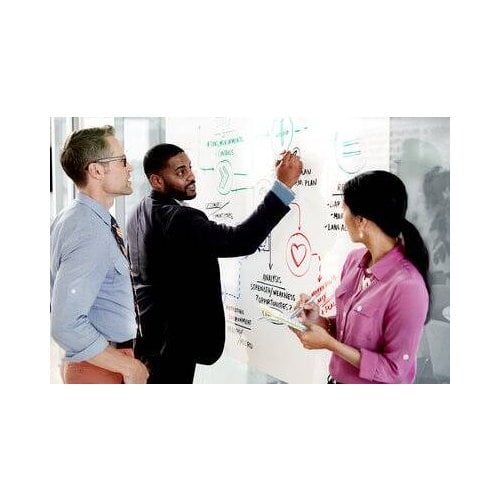 Post-it Super Sticky 50' x 4' Dry Erase Surface (1 Roll) - DEF50X4