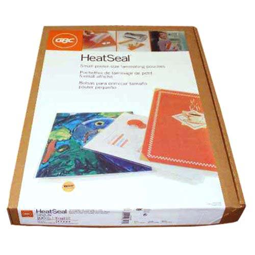 GBC Heatseal UltraClear 12" x 15" Poster Size Laminating Pouches - 100pk