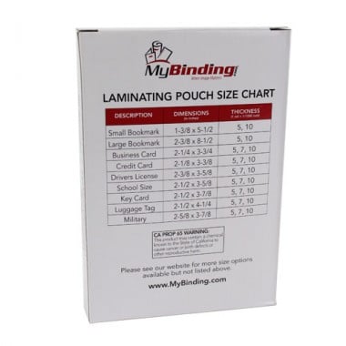 5MIL Laminating Pouches