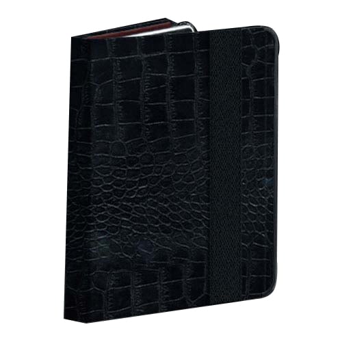 Powis Black Alligator with Brown Interior Leather iCase