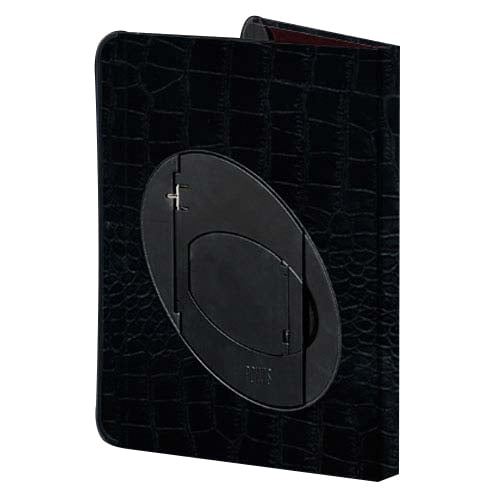 Powis Black Alligator with Brown Interior Leather iCase