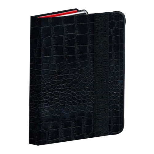 Powis Black Alligator with Red Interior Leather iCase