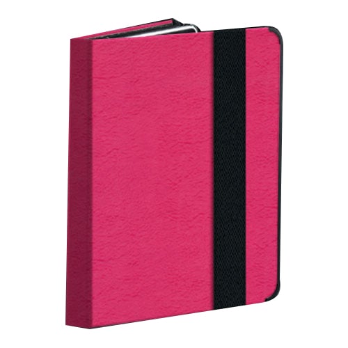 Powis Raspberry Light Grain Leather iCase