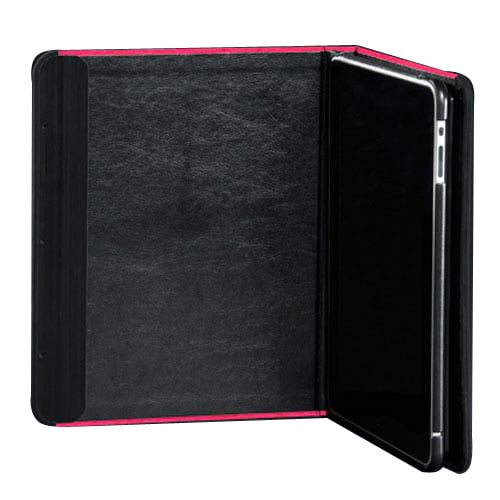 Powis Raspberry Light Grain Leather iCase
