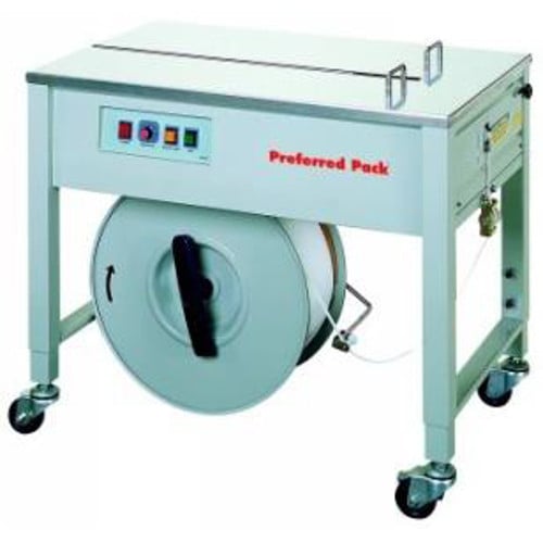 Preferred Pack SP-4 Semi-Automatic Table Top Strapping Machine with Open Cabinet