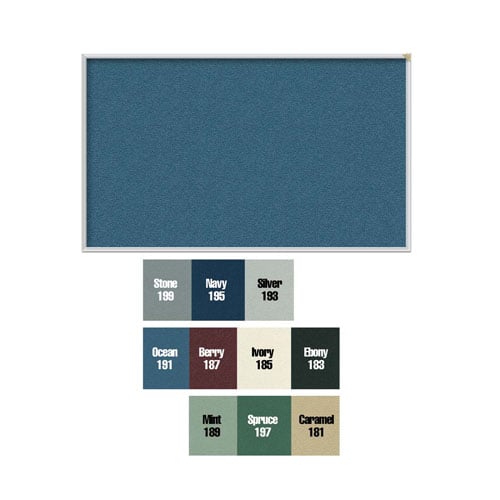 PremaTak 4' x 12' Wrapped Vinyl 1/2" Tackboard - Navy