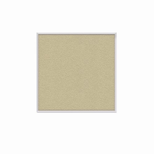 PremaTak  4'x4' Aluminum Frame Vinyl Tackboard - Caramel