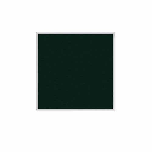 PremaTak 4'x4' Aluminum Frame Vinyl Tackboard - Ebony
