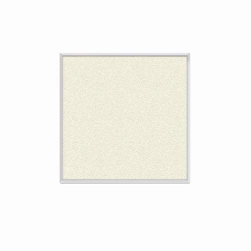 PremaTak 4'x4' Aluminum Frame Vinyl Tackboard - Ivory