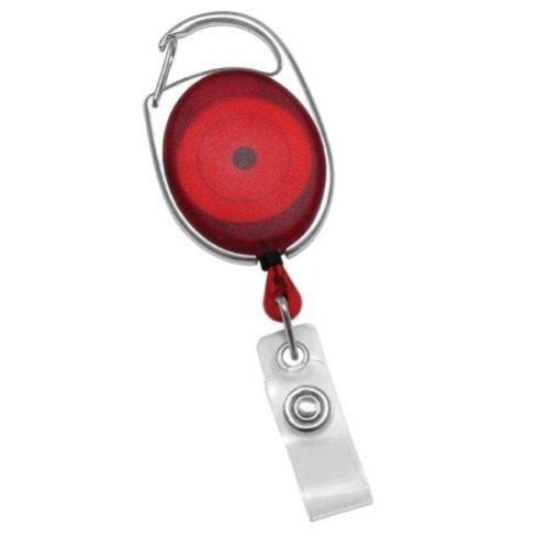 Premier Translucent Carabiner Style Badge Reel