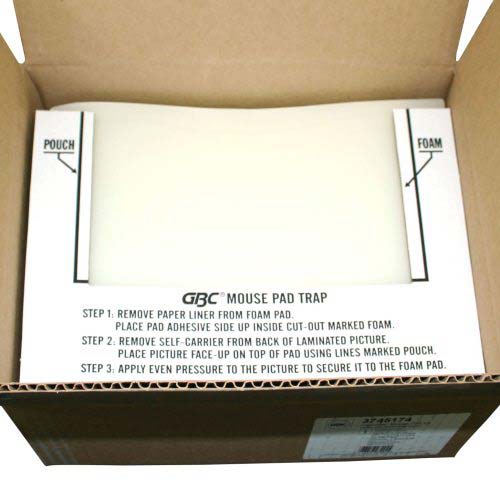 Premium GBC HeatSeal Premium Mouse Pad Kits 25pk - 3745174