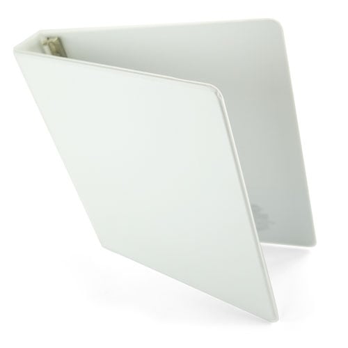 2.5" Premium White Round Ring Clear View Binders - 12pk