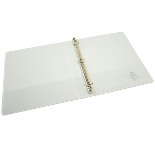 2.5" Premium White Round Ring Clear View Binders - 12pk