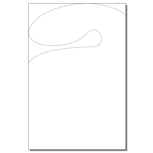 Print Your Own 1-up Abstract Door Hangers - 250pk