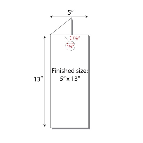 Print Your Own 1-up Fold Over Door Hangers - 250pk
