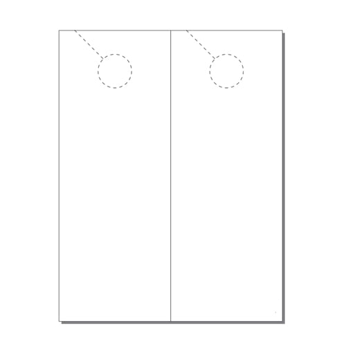 Print Your Own 1-up Fold Over Door Hangers - 250pk