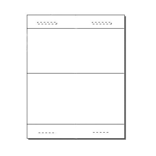 Print Your Own 1-Up or 2-Up Vertical Tri-Fold Table Tent - 250 pk