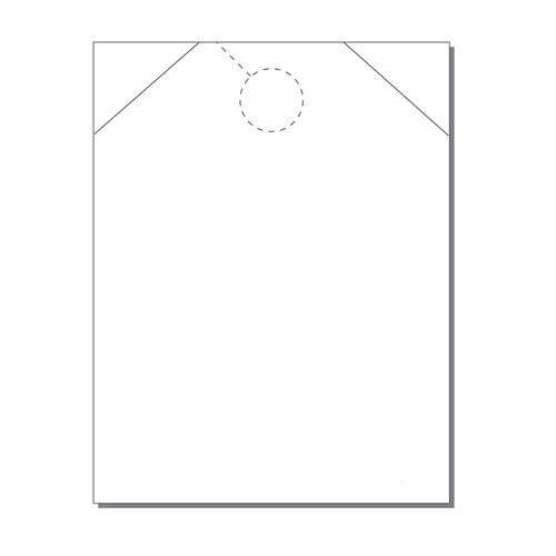 Print Your Own 1-up Tag Shaped 8.5" x 11" Jumbo Door Hangers - 250pk
