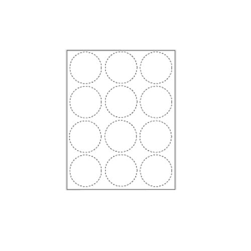 Print Your Own 2.25" 12-Up Button Blanks - 100 Sheets
