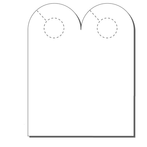 Print Your Own 2-up Arched Door Hangers - 250pk